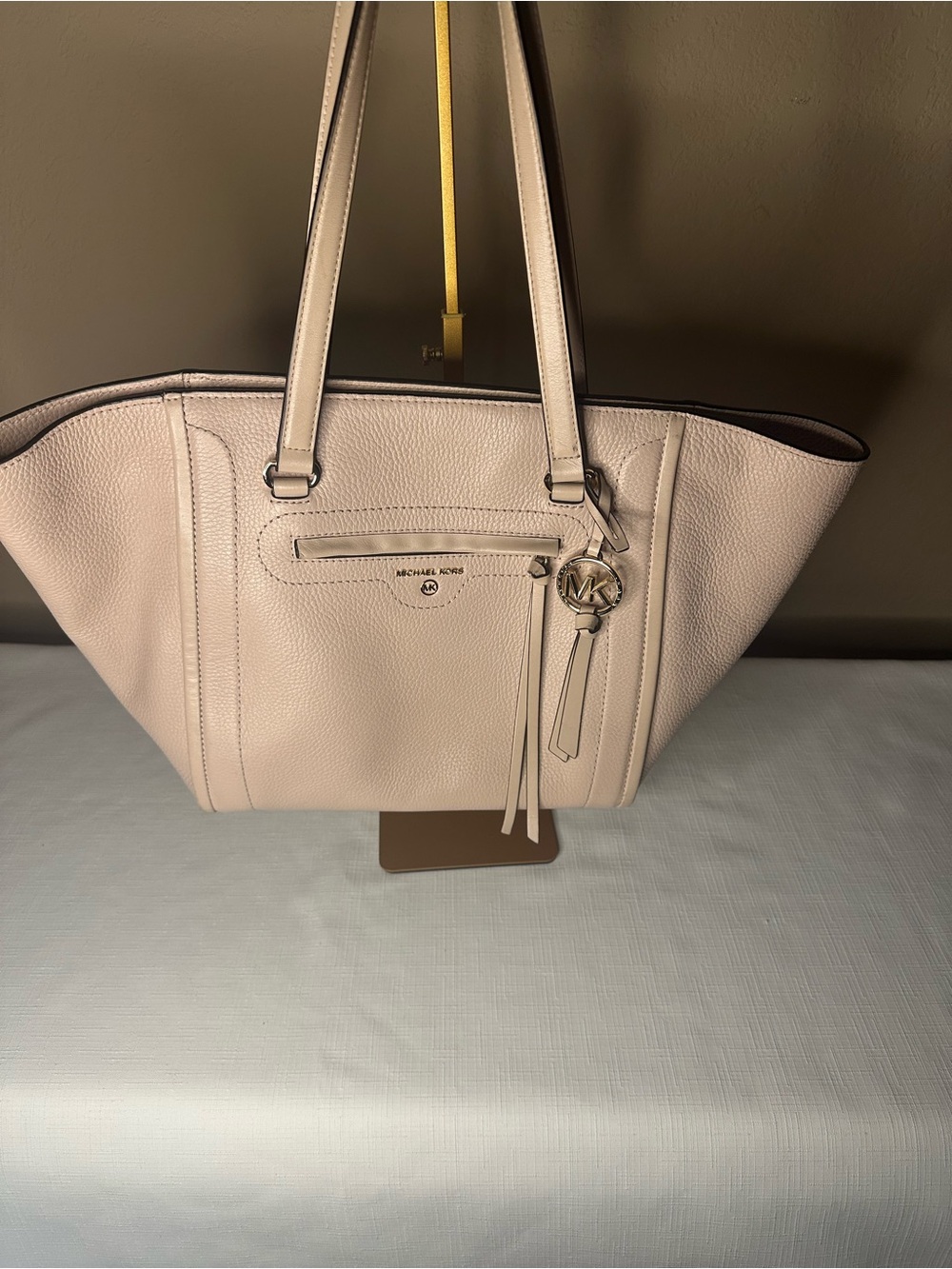 Michael Kors Blush Pink Pebbled Leather Tote